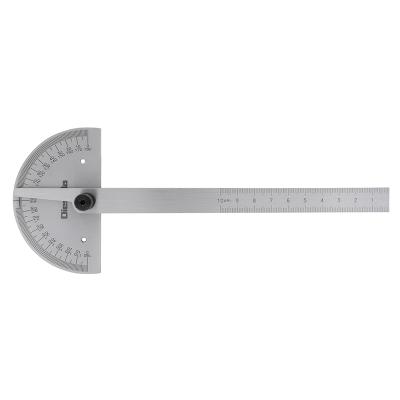 Protractor 85x150 mm with solid graduated arc